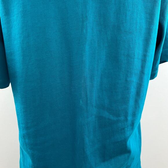 THEORY Green White Cotton Short Sleeve V-Neck Rugby Polo-Rope Jersey Top Size M - Picture 7 of 11